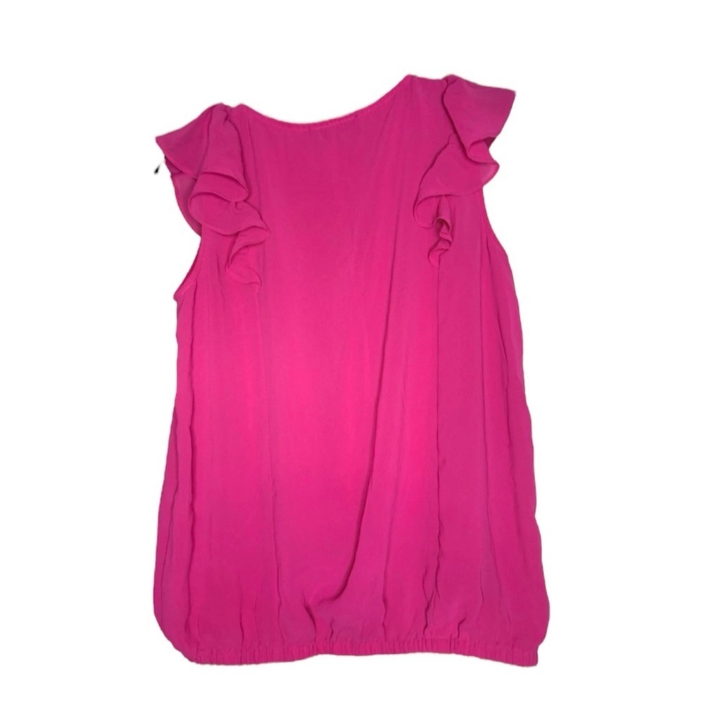 Tempted Pink Sleeveless Ruffled Blouse Size M
Mtp(25) - Picture 3 of 4